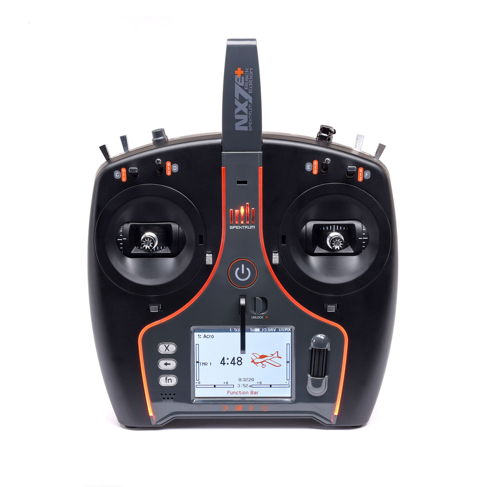 Spektrum NX7e+ 14-Channel DSMX Transmitter Only, Black Edition