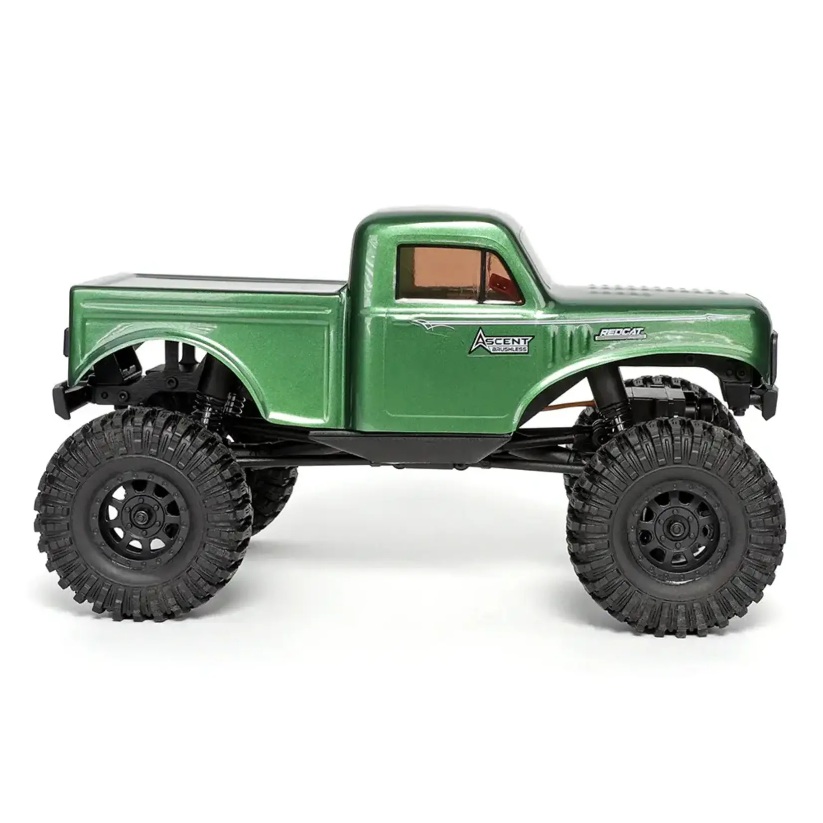 Redcat Racing Ascent-18 Brushless - 1/18 Scale Brushless Electric Rock Crawler - Green