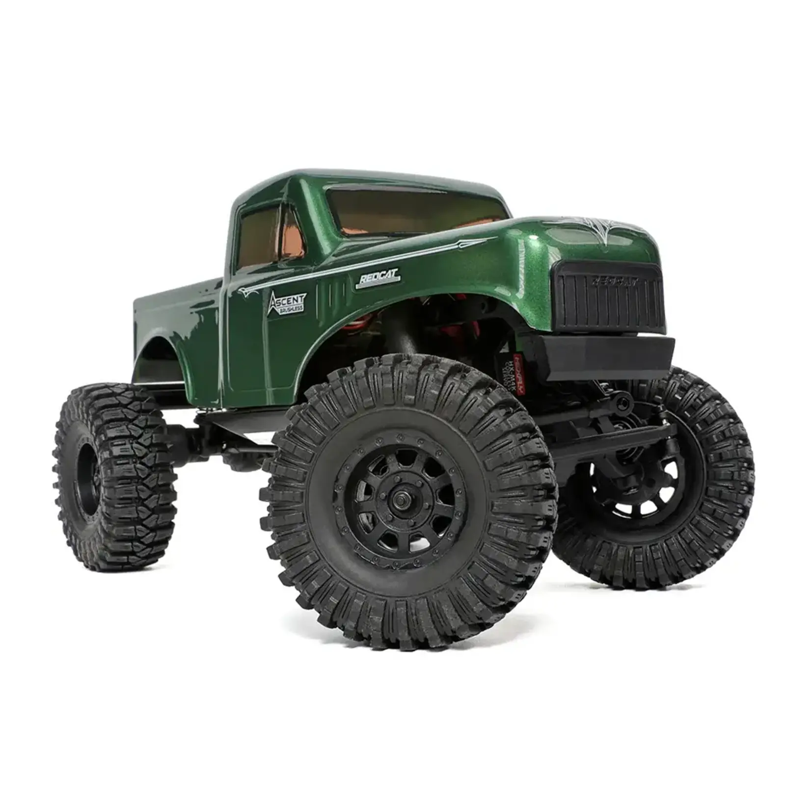 Redcat Racing Ascent-18 Brushless - 1/18 Scale Brushless Electric Rock Crawler - Green