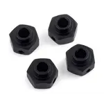 SSD RC Aluminum 6mm Capra Hex Set (4) (Black)