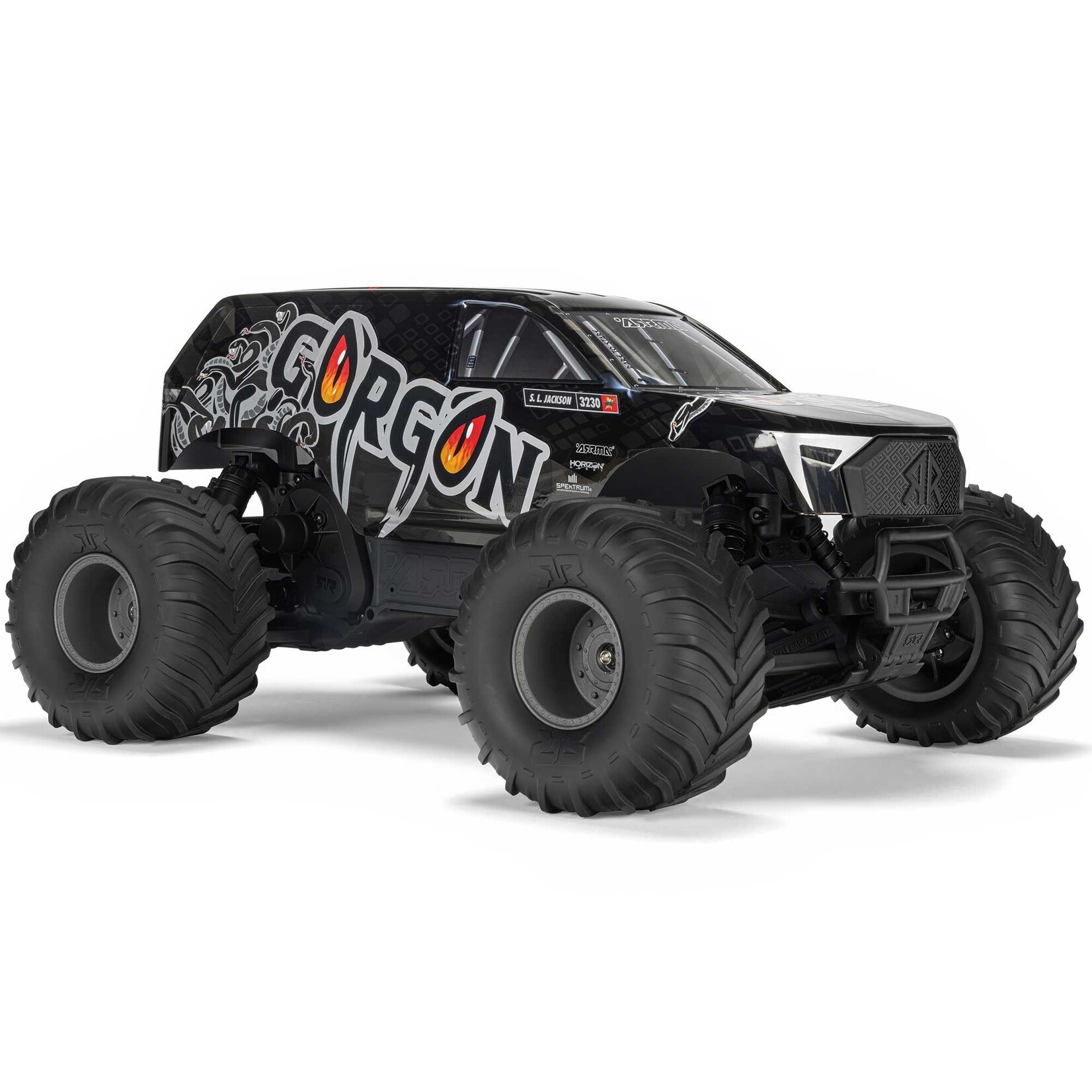 Arrma 1/10 GORGON 2WD RTR Brushed Monster Truck (Battery & Charger Included), Gun Metal