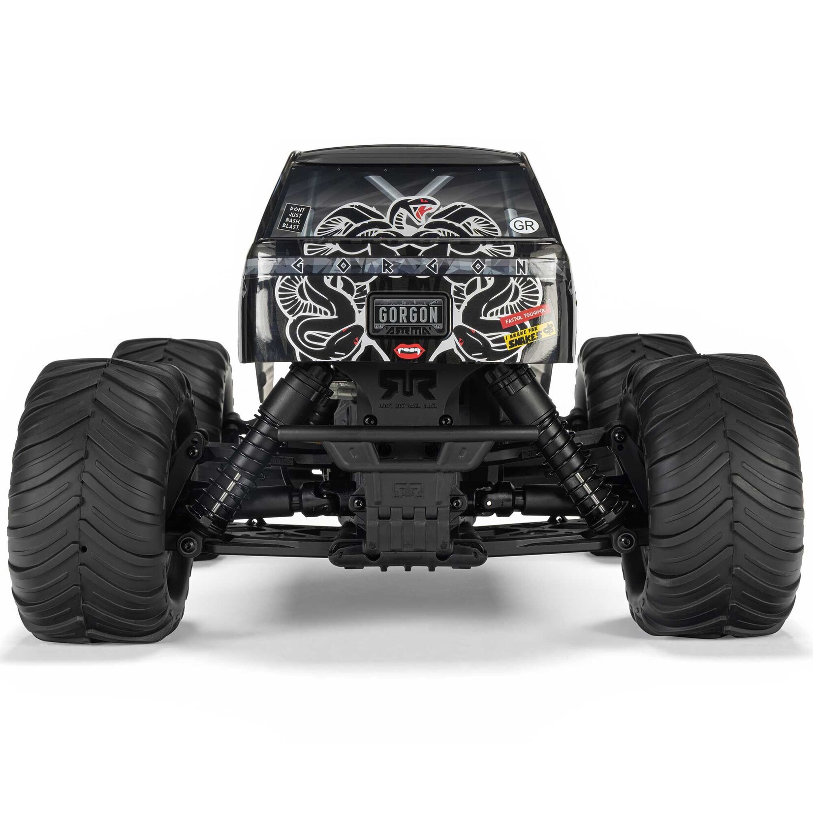 Arrma 1/10 GORGON 2WD RTR Brushed Monster Truck (Battery & Charger Included), Gun Metal
