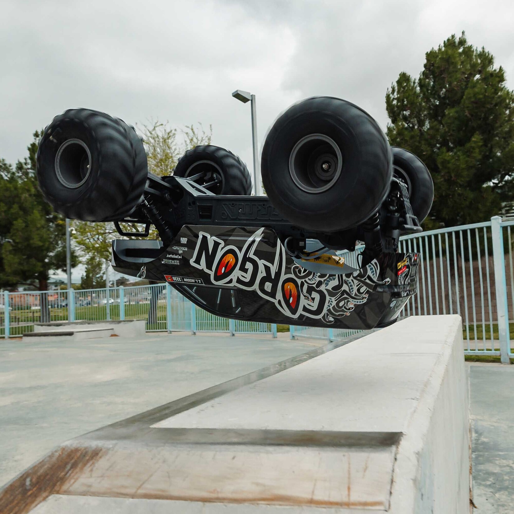 Arrma 1/10 GORGON 2WD RTR Brushed Monster Truck (Battery & Charger Included), Gun Metal