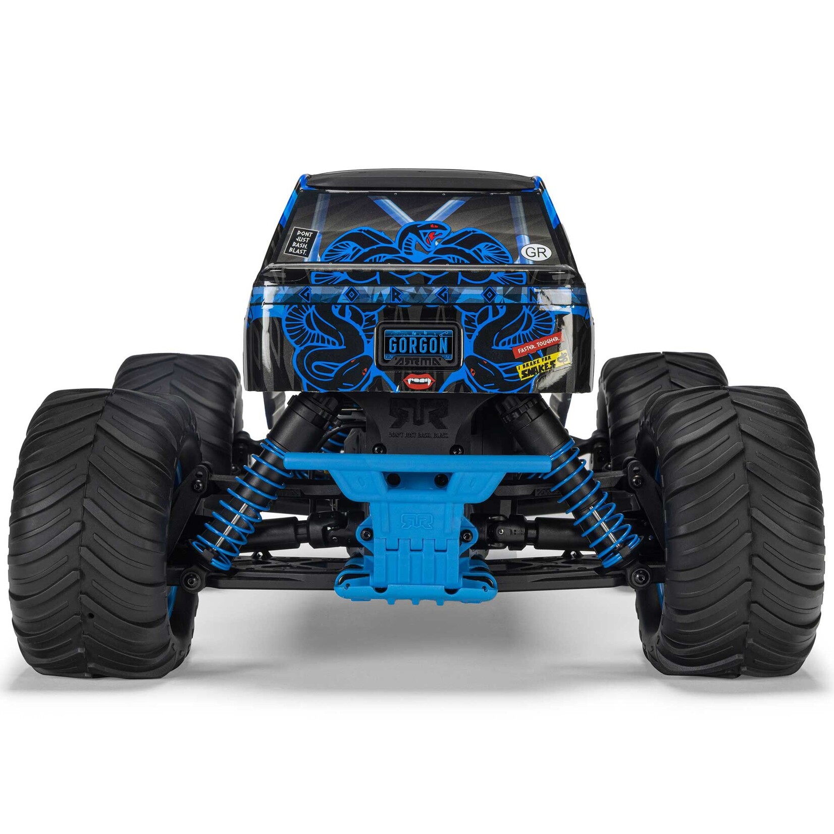Arrma 1/10 GORGON 2WD RTR Brushed Monster Truck (Battery & Charger Included), Blue