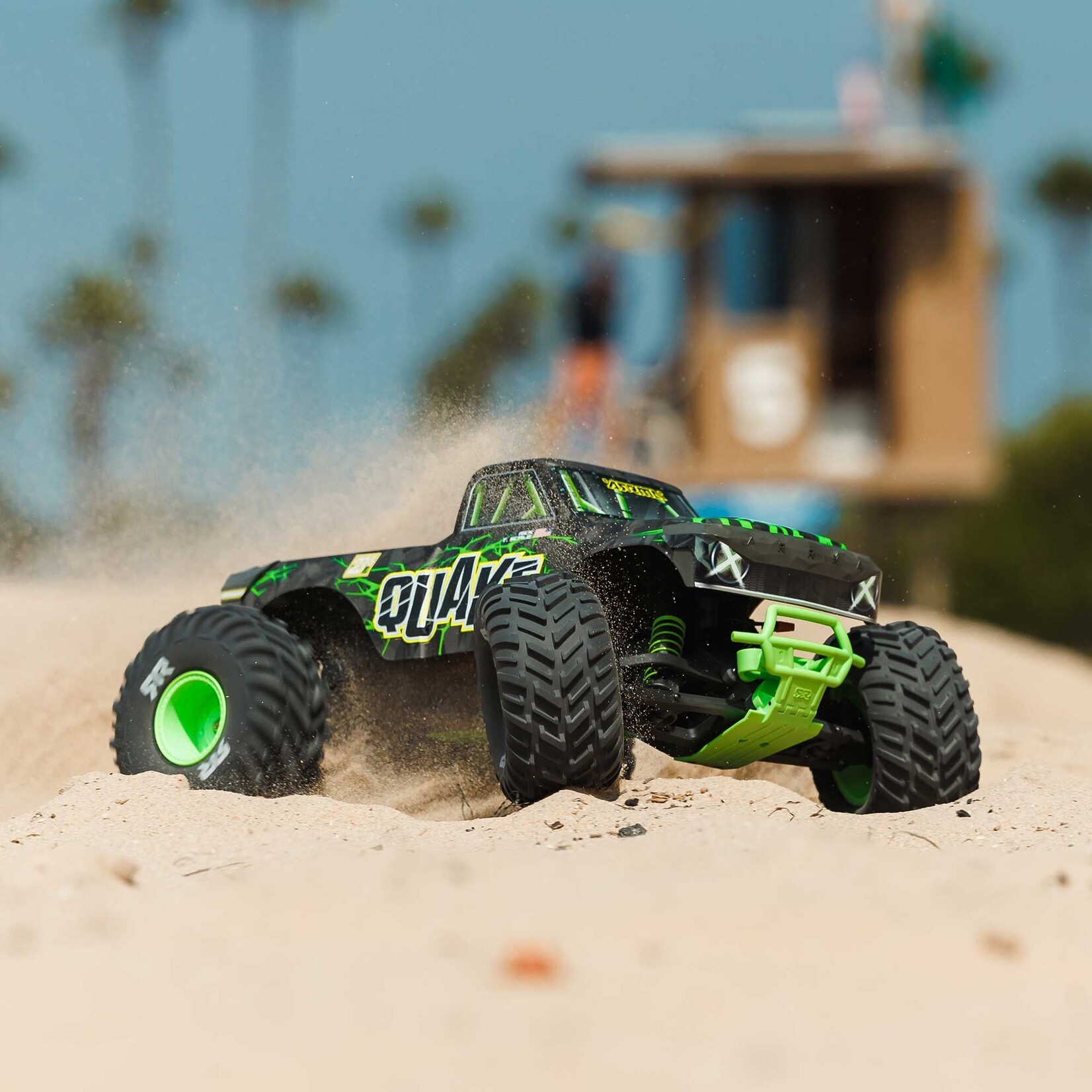 Arrma 1/10 QUAKE 223S DSC 2WD RTR Brushless Monster Truck, Green