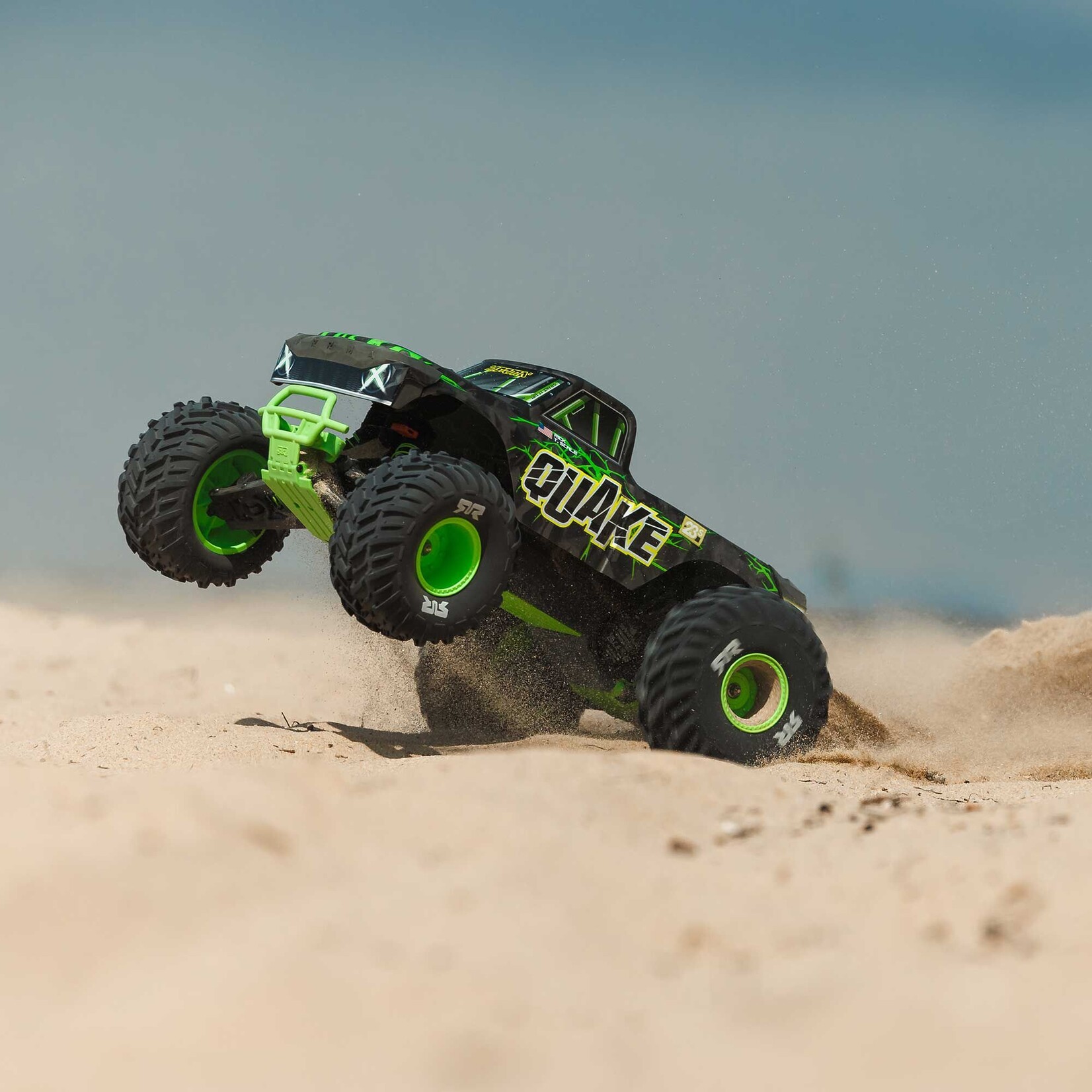 Arrma 1/10 QUAKE 223S DSC 2WD RTR Brushless Monster Truck, Green