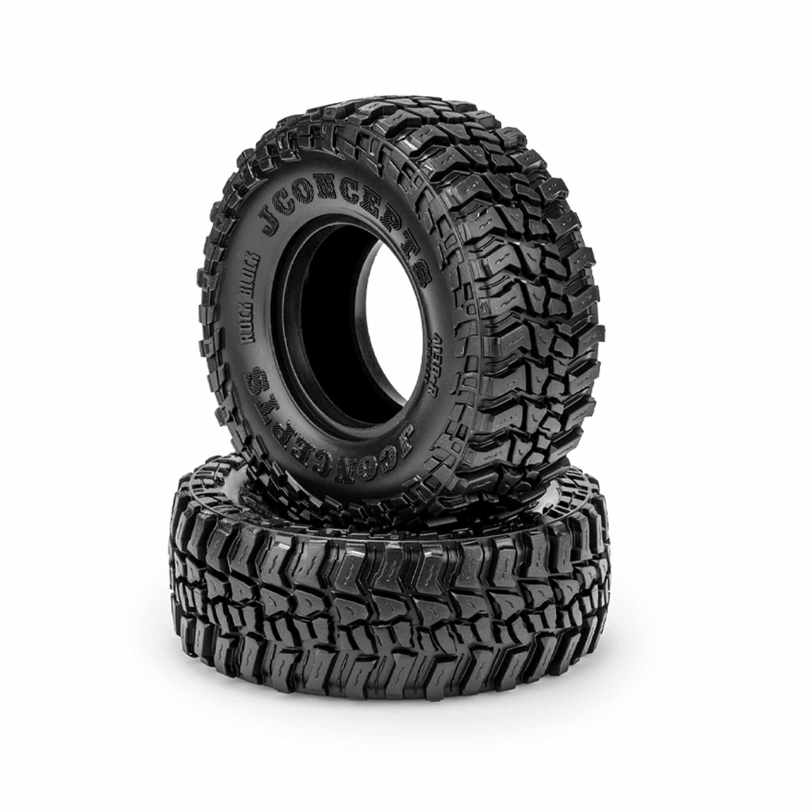 JConcepts 1/10 Rock Block 1.9" (4.19" OD) Tires and Inserts, Green Compound (2)