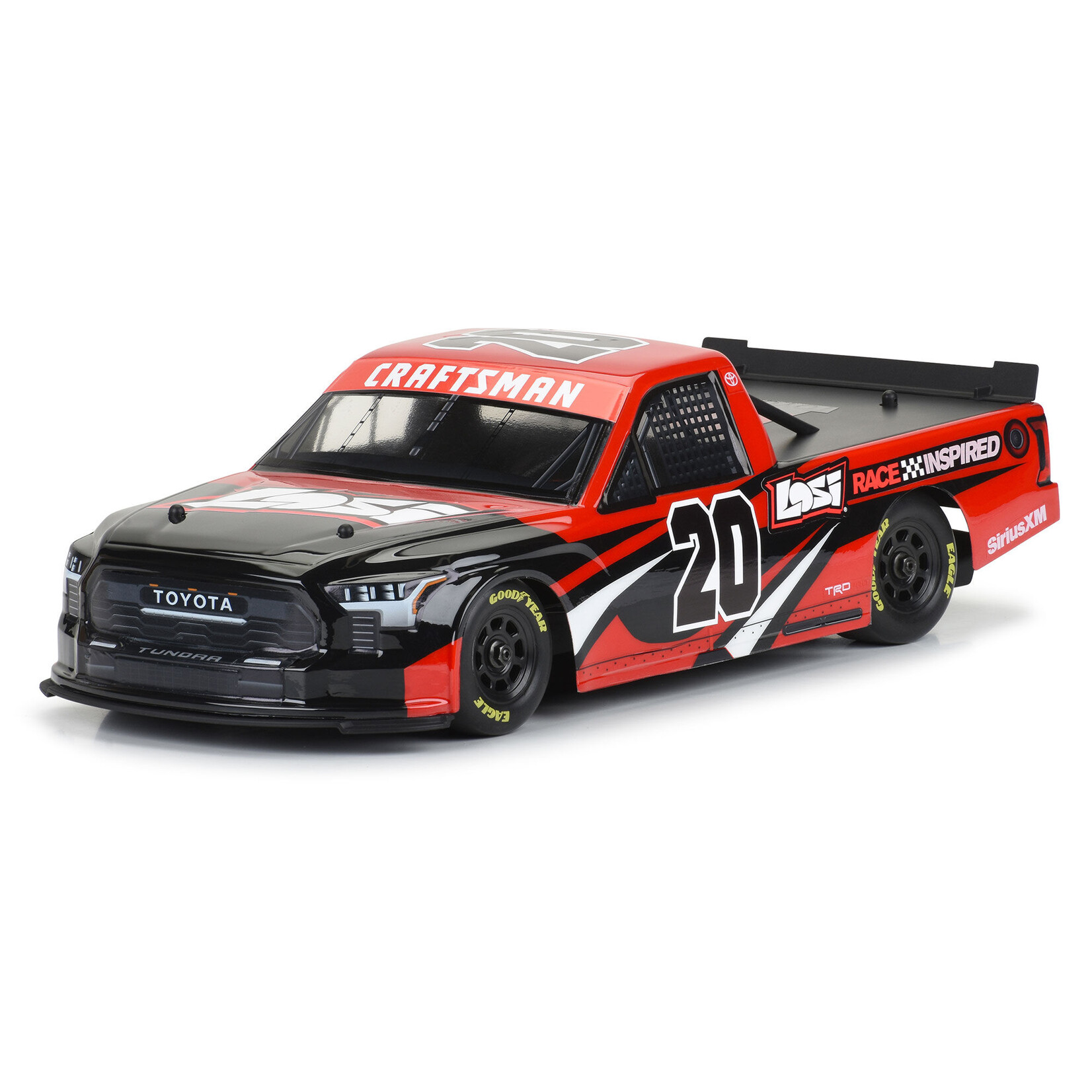 Pro-Line Pre-Cut 2024 Toyota Tundra NASCAR Truck Series Clear Body for Losi NASCAR Race Car