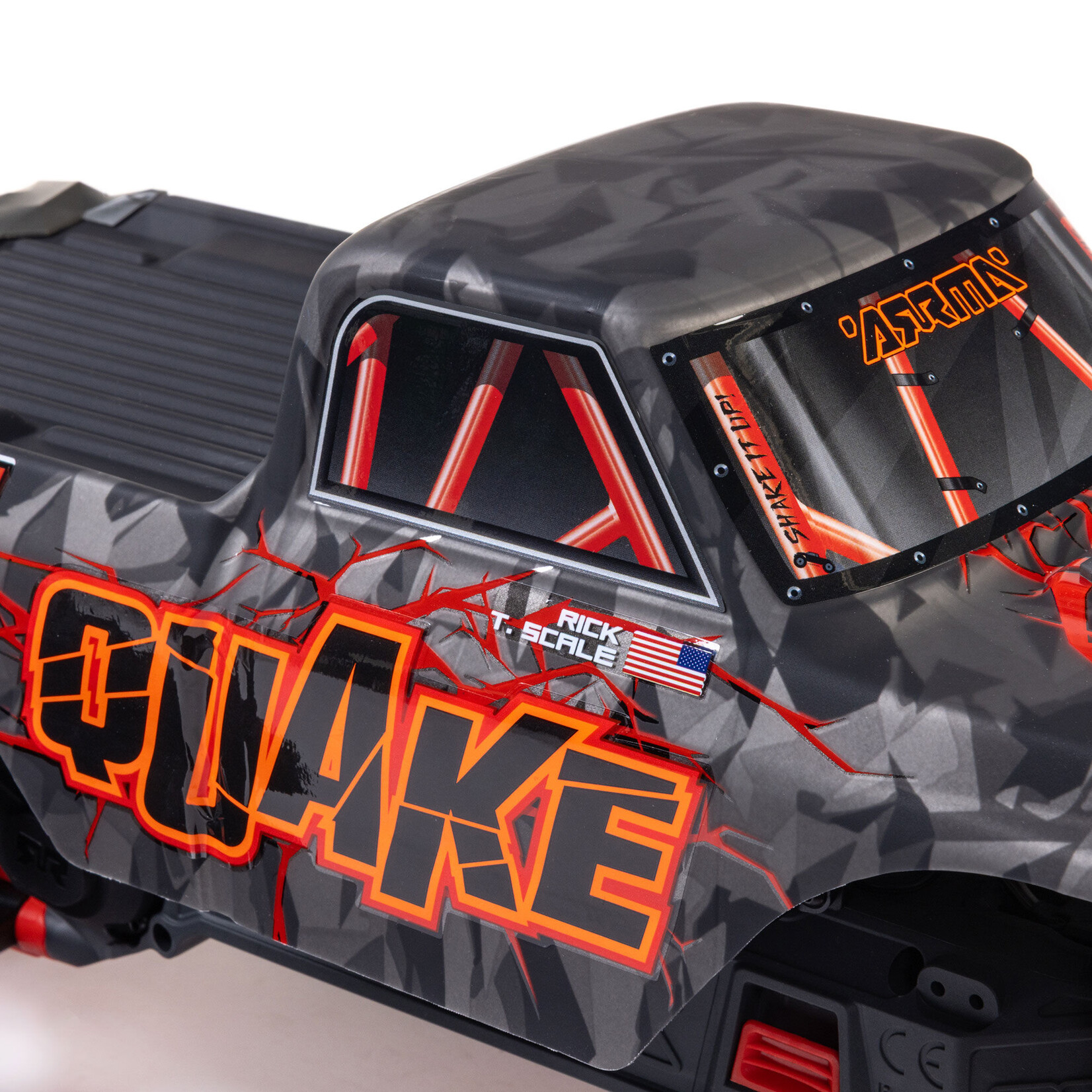 Arrma 1/10 QUAKE 223S DSC 2WD RTR Brushless Monster Truck, Red