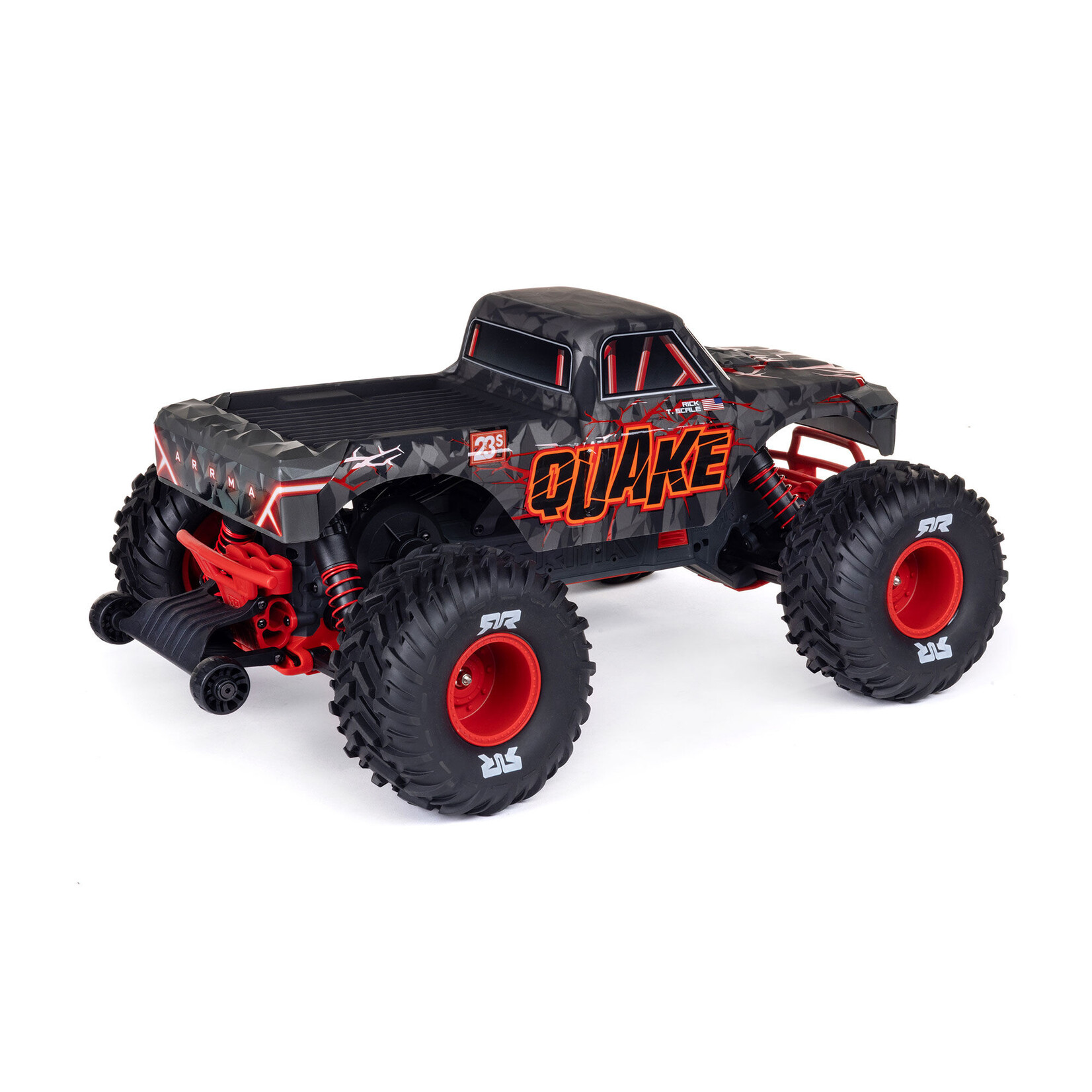 Arrma 1/10 QUAKE 223S DSC 2WD RTR Brushless Monster Truck, Red