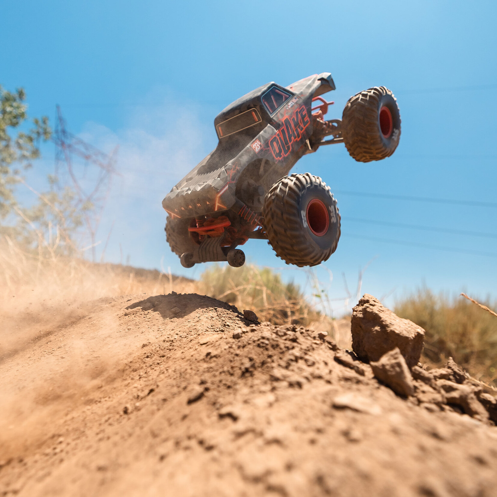 Arrma 1/10 QUAKE 223S DSC 2WD RTR Brushless Monster Truck, Red