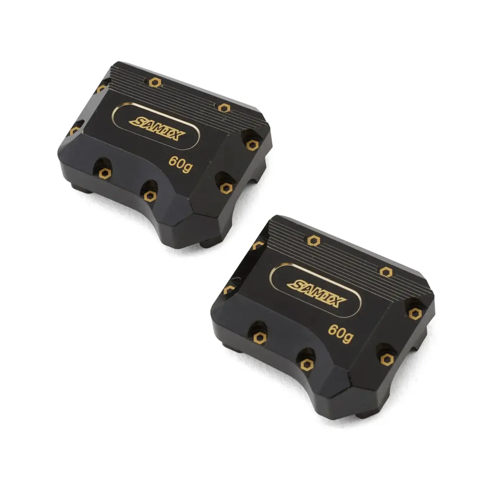 Samix Samix Brass Differential Covers for Traxxas TRX-4 (Black) (2) (60g)