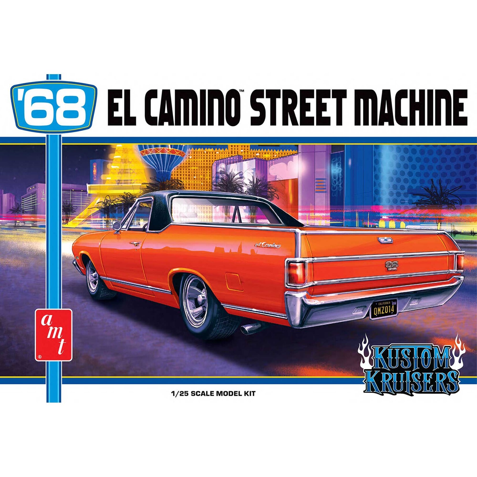 AMT 1/25 1968 Chevy El Camino Street Machine Model Kit