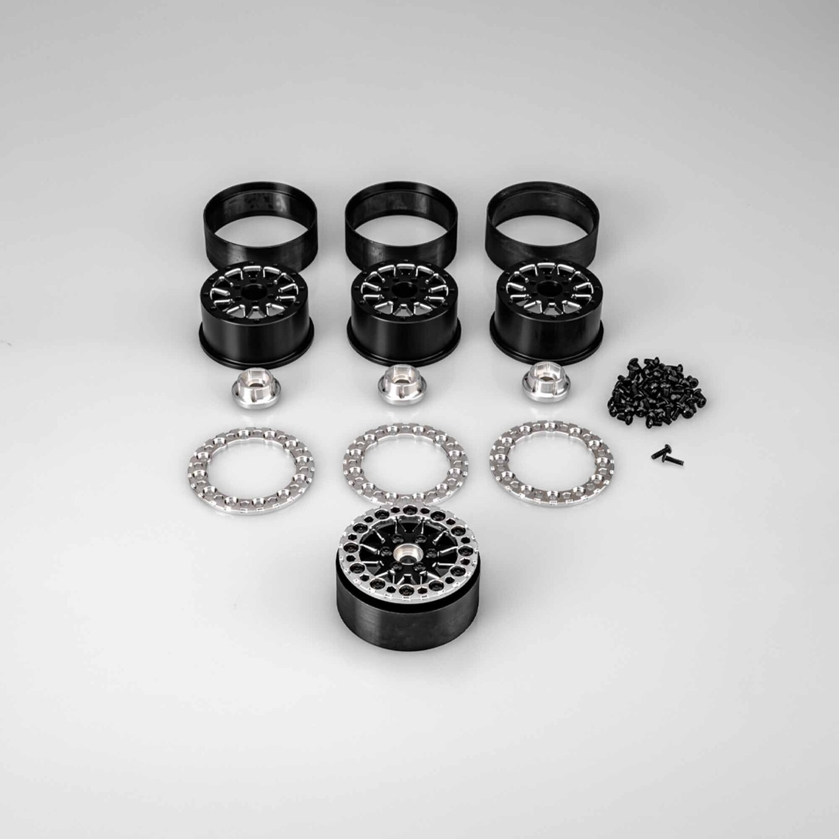 JConcepts 1/10 Ultra 1.9" Beadlock Rock Crawler Wheels, Black (4)