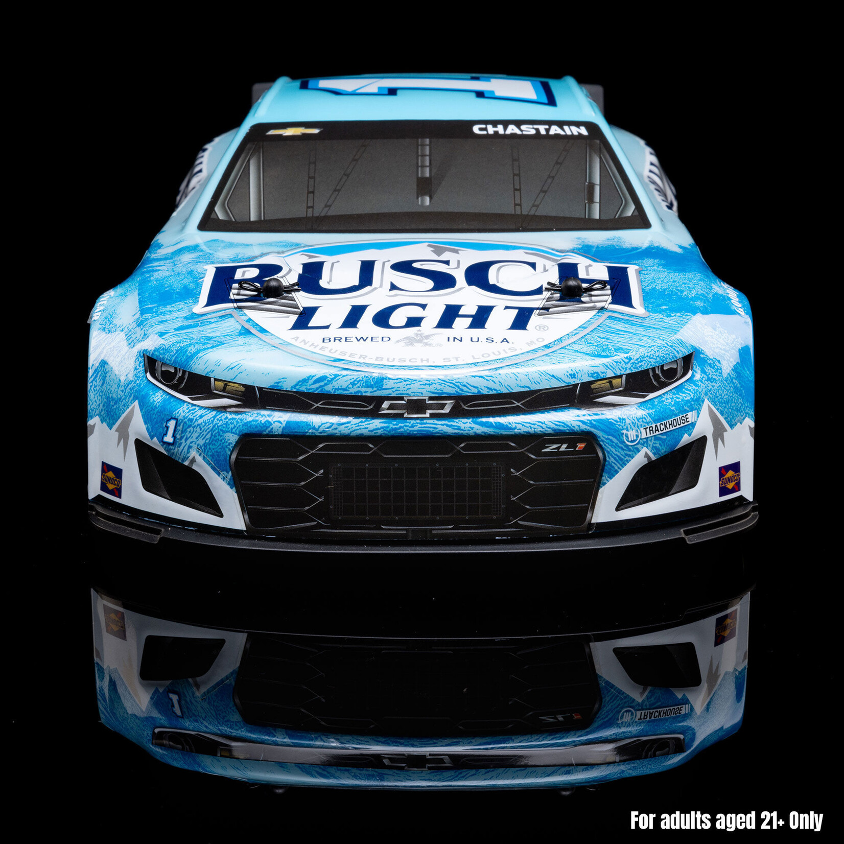 Losi 1/12 NASCAR RC Race Car Ross Chastain No. 1 Busch Light 2025 Chevrolet Camaro ZL1 2S AWD RTR Brushed On-Road (Battery & Charger Included)