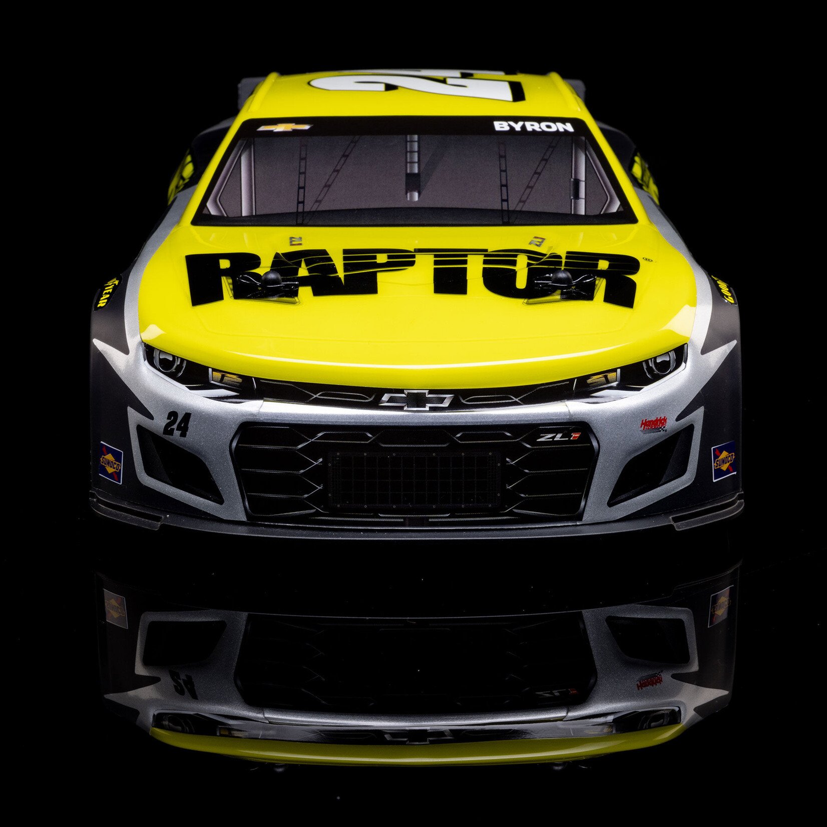 Losi 1/12 NASCAR RC Race Car William Byron No. 24 Raptor 2025 Chevrolet Camaro ZL1 2S AWD RTR Brushed On-Road (Battery & Charger Included)