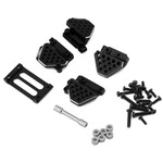 Treal Hobby Aluminum Shock Mounts Set for Traxxas TRX-4M (Black)