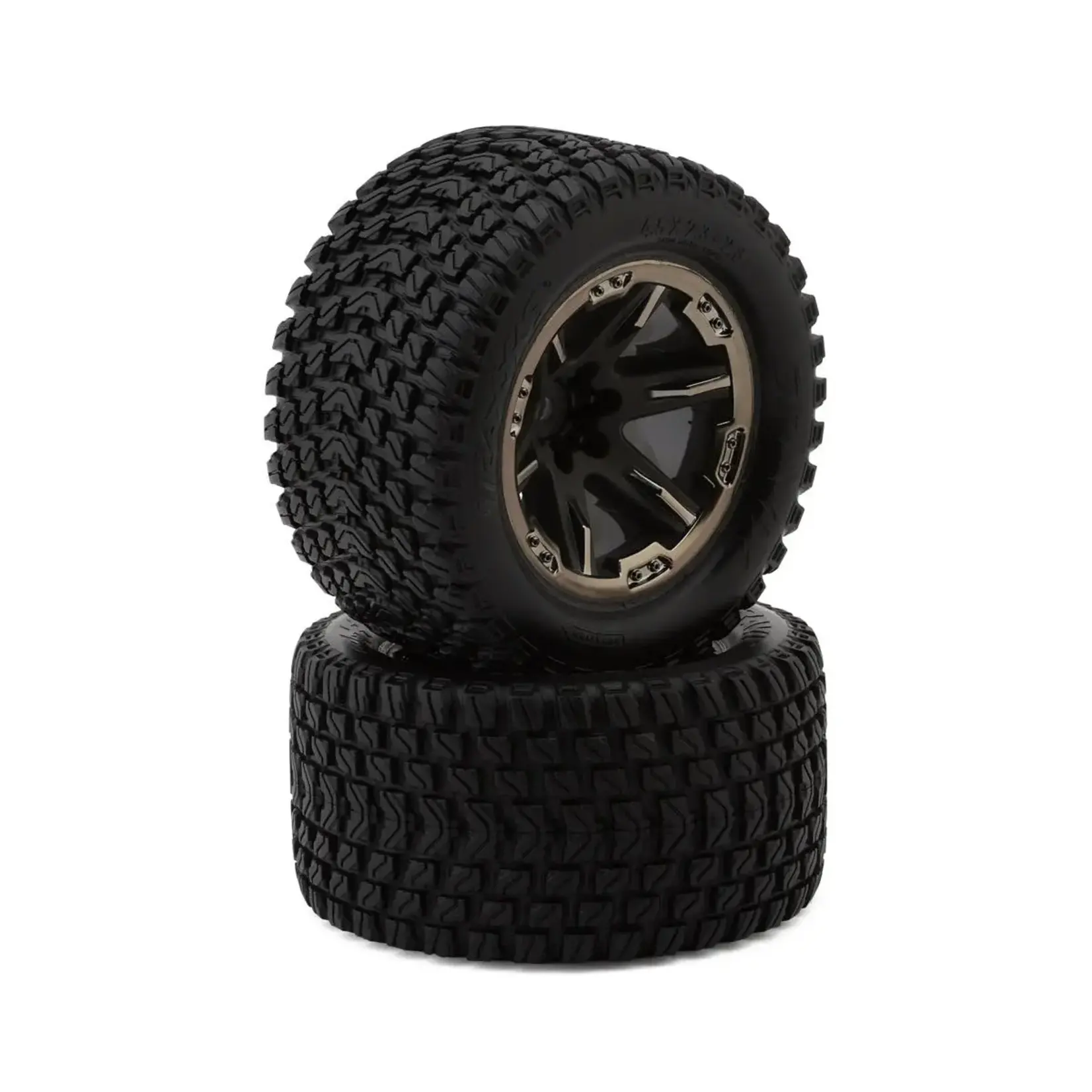 Traxxas Gravix 2.8" Pre-Mounted Monster Truck Tires w/RXT Wheels (Charcoal) (2)