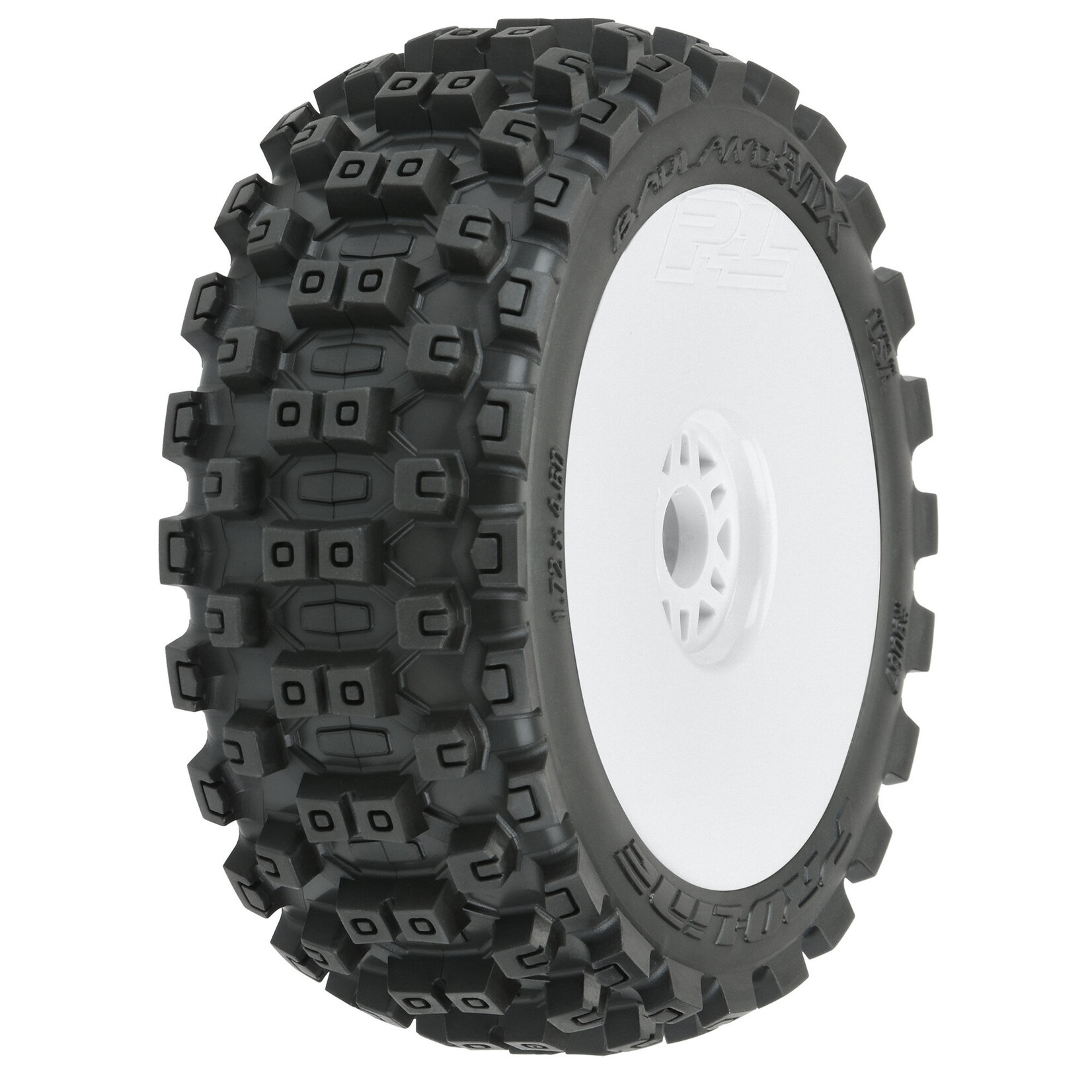 Pro-Line Badlands MX M2 1:8 Buggy MTD White Wheels F/R