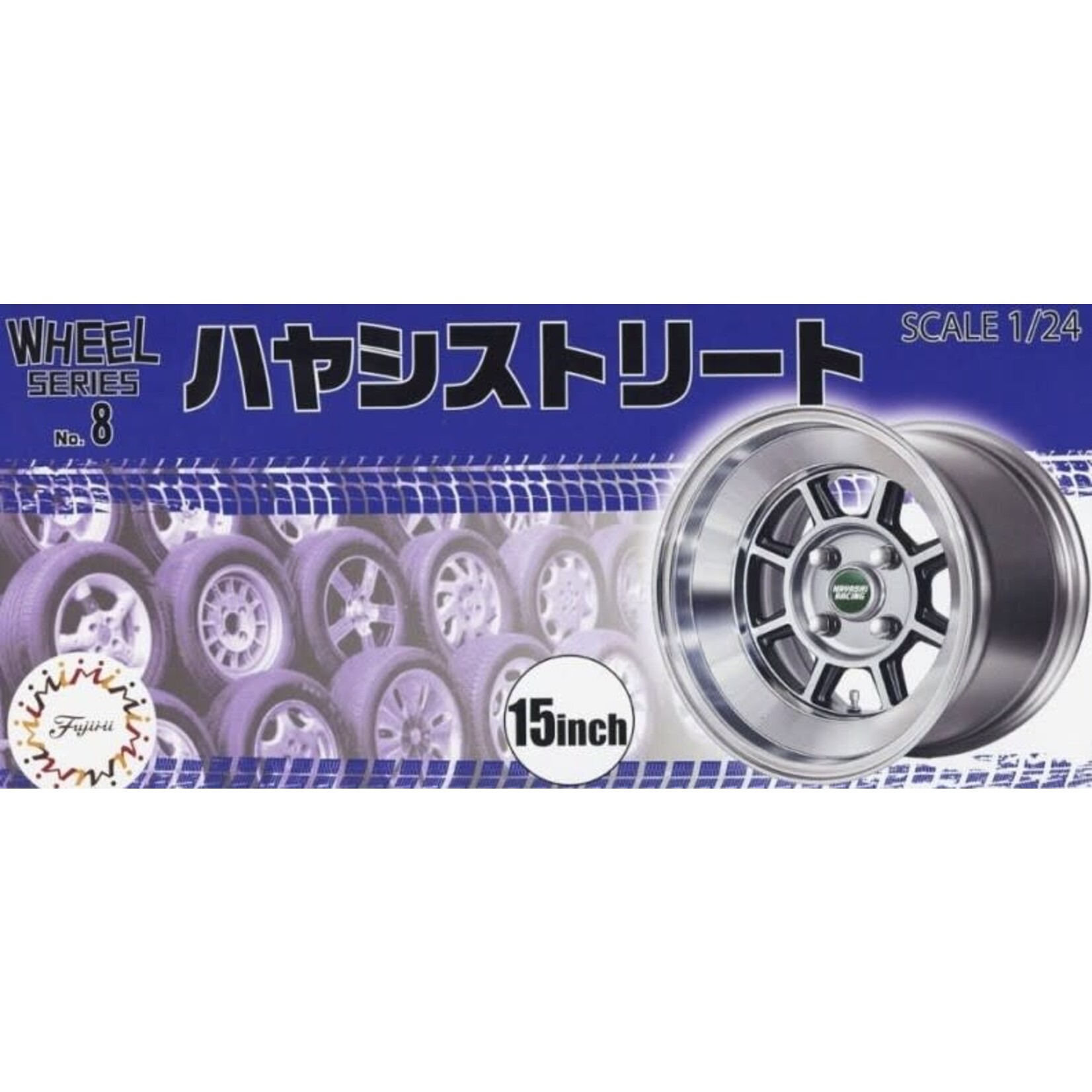 1/24 Hayashi Street 15" Tire & Wheel Set (4)