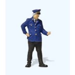 HO Railway Attendant Checking His Watch