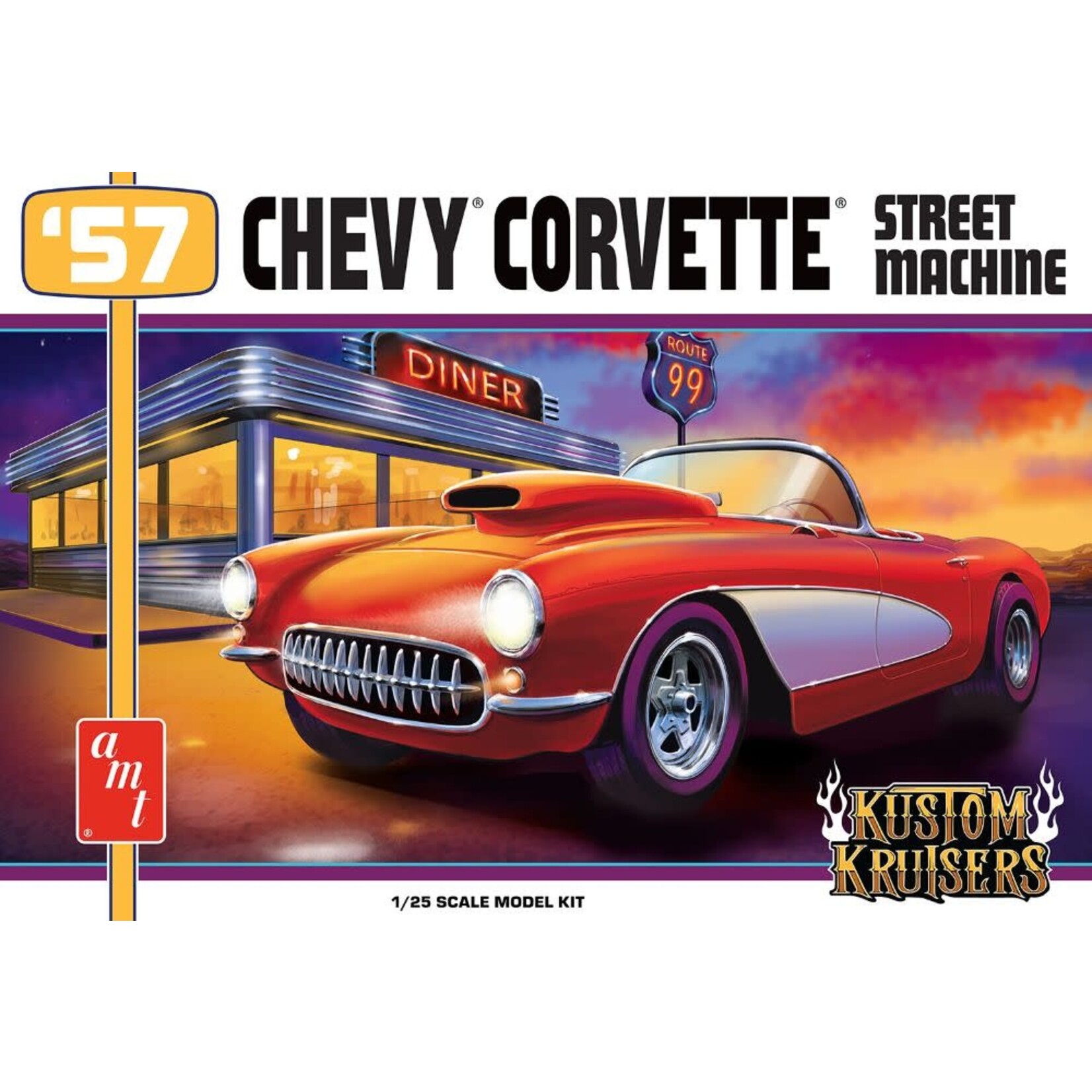 AMT 1/25 1957 Chevy Corvette Street Machine