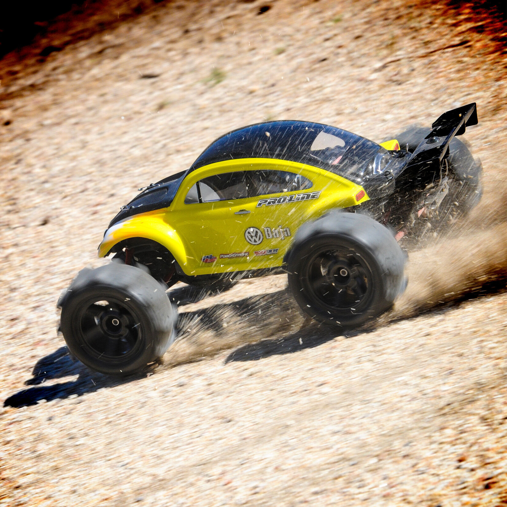 Pro-Line 1/16 Sling Shot Fr/Rr 2.2" Sand Tires Mounted 12mm Blk Desperado (2)