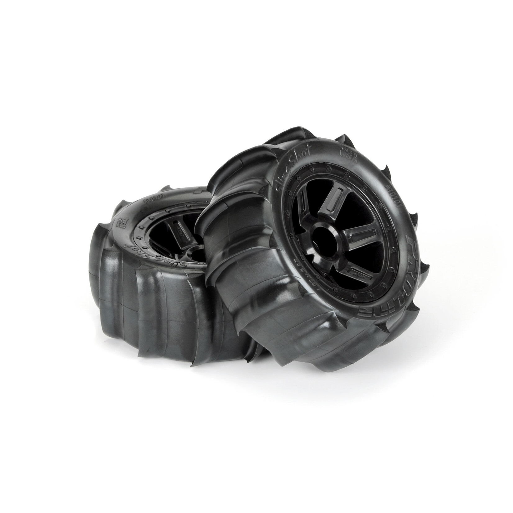 Pro-Line 1/16 Sling Shot Fr/Rr 2.2" Sand Tires Mounted 12mm Blk Desperado (2)