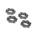 Traxxas Wheel nuts, splined, 17mm, serrated (gray-anodized) (4)