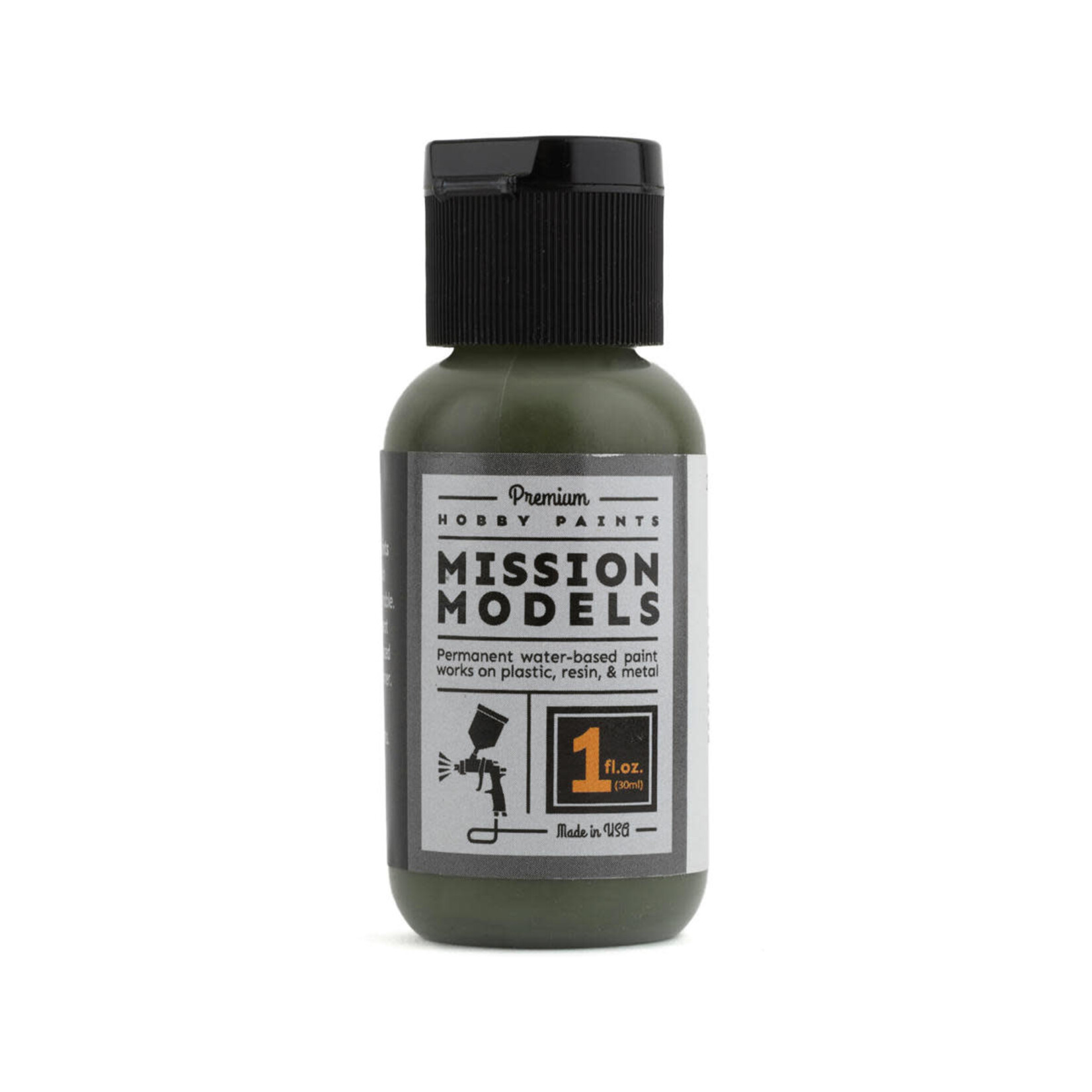 Mission Models Mission Models Dark Olive Drab Green Acrylic Paint 68-74 (FS 24087) (1oz)
