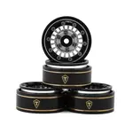 Treal Hobby Treal Hobby Type C 1.0" Aluminum Beadlock Crawler Wheels (Silver) (4) (27.3g)