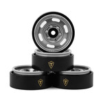 Treal Hobby Treal Hobby Type E 1.0" 6-Slot Beadlock Wheels (Silver) (4) (21.9g)