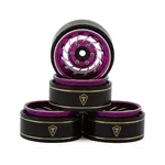 Treal Hobby Treal Hobby Type L 1.0" Aluminum Cyclone Beadlock Wheels (Pink) (4) (27.5g ea)