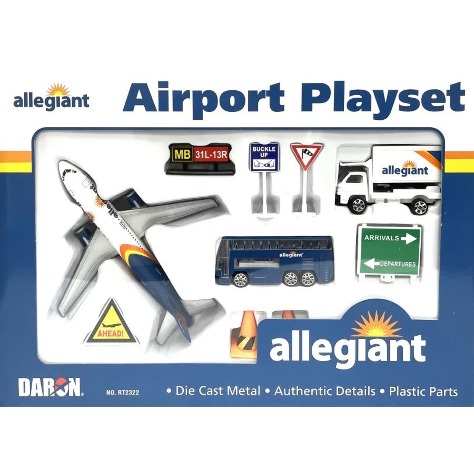 Allegiant Airlines Airport Die Cast Playset (10pc Set)