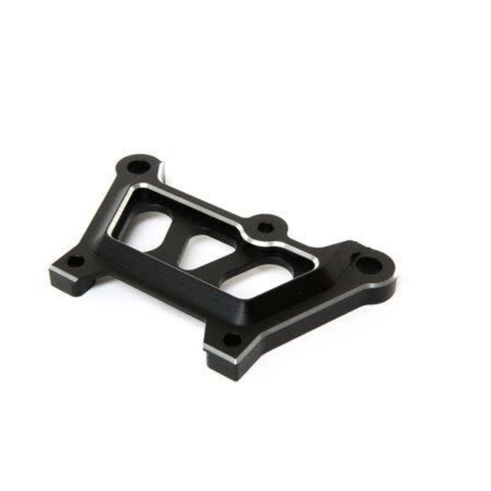 Losi Front Top Plate, Black, Aluminum: DBXL-E