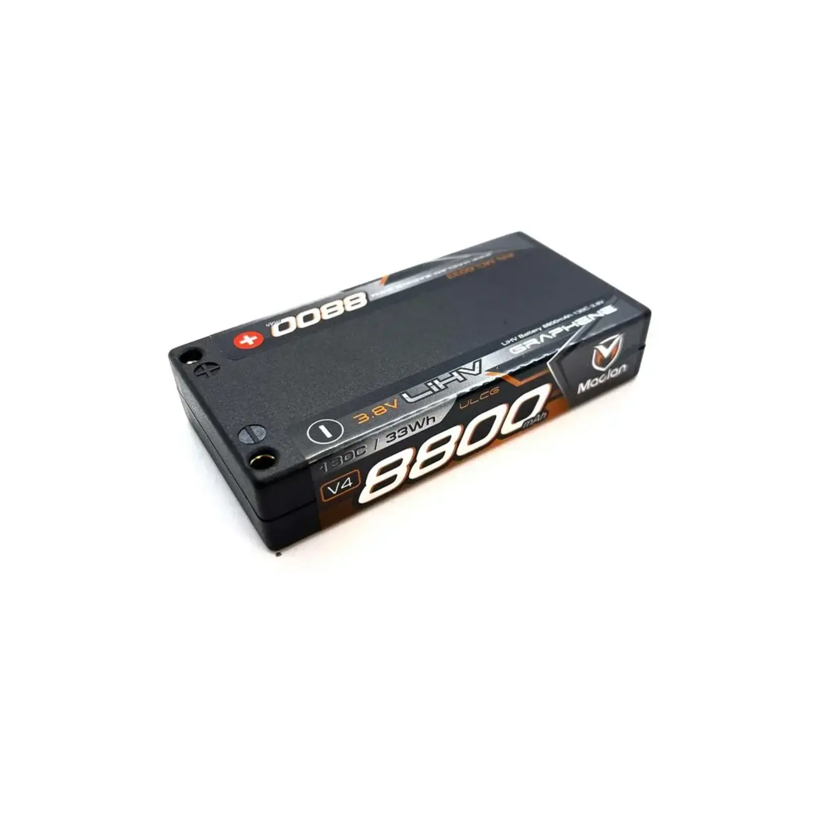 HV Graphene V4 1S LiPo ULCG Battery w/4mm Bullets (3.8V/8800mAh)