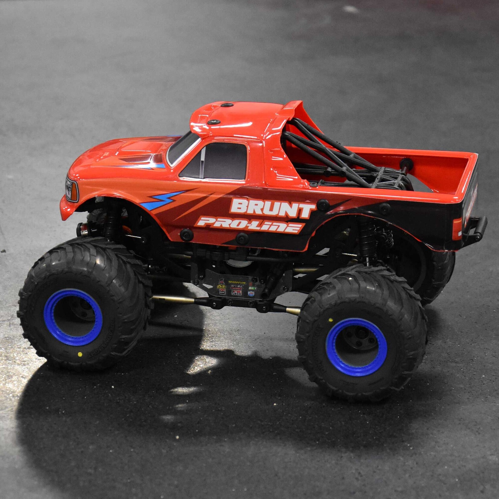 Pro-Line 1/18 Pre-Cut Brunt Tough-Color Red Body for Losi Mini LMT