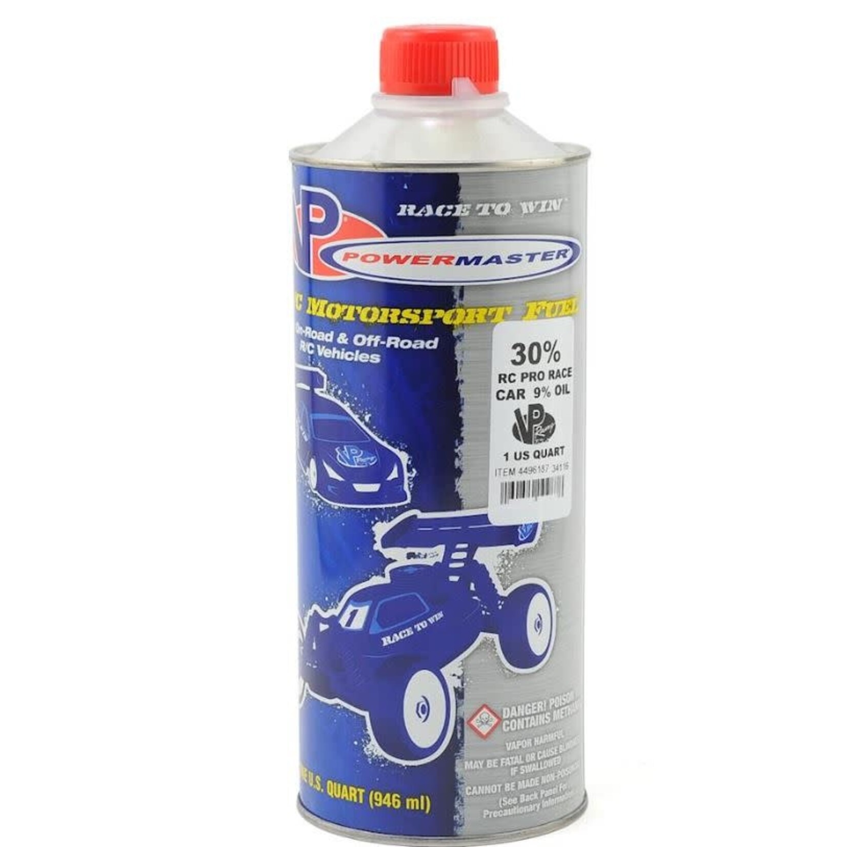 PowerMaster Pro Race 30% Car Fuel (9% Castor/Synthetic Blend) (One Quart)