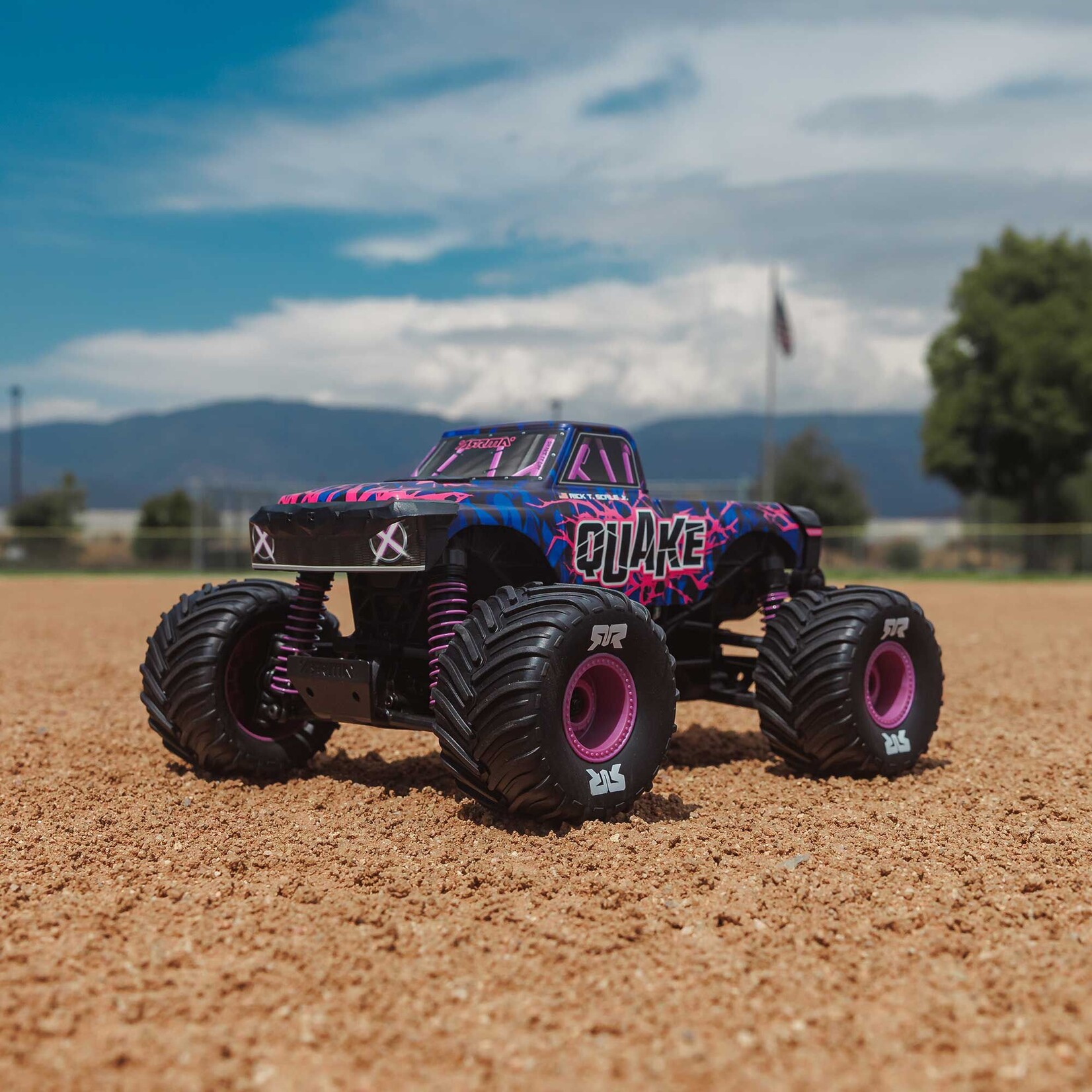 Arrma 1/16 QUAKE GROM 4X4 RTR Brushed Monster Truck (Battery & Charger Included), Purple