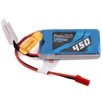 Gens Ace 7.4V 450mAh 45C JST Lipo Battery