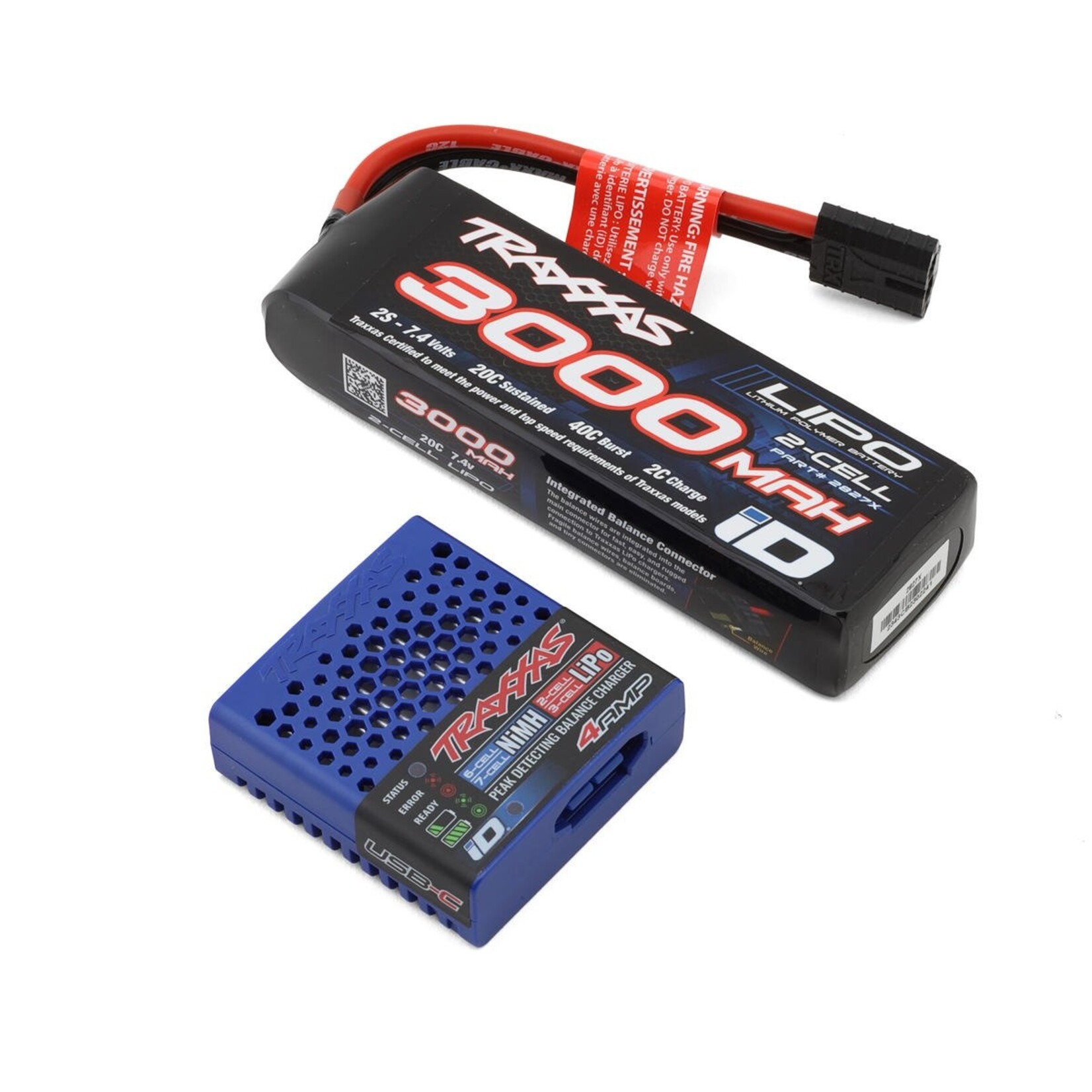 Traxxas 2s Lipo Completer Pack 3000 mAh & USB Charger