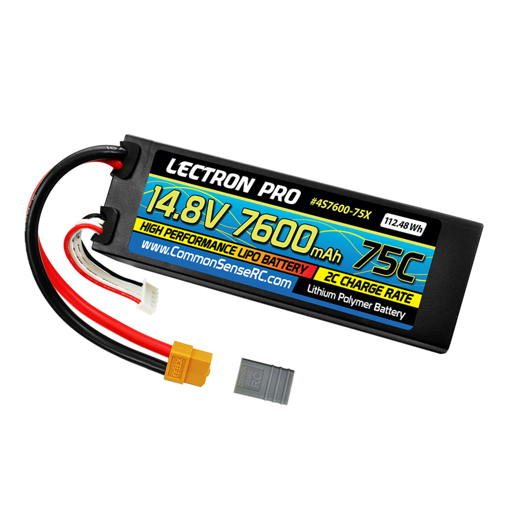 Common Sense RC Lectron Pro 14.8V 7600 mAh 75C xt60
