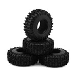 Injora 1.3" Cling On Micro Rock Crawler Tires Combo (4) (70mm OD) (S5) w/Super Soft Silicone Rubber Inserts