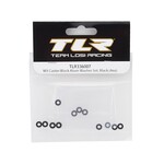 Team Losi Racing (TLR) M3 Caster Block Aluminum Washer Set, Black (4)
