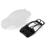 SCX24 BUG24 1/24 Rock Crawler Body Set (Clear) (132mm Wheelbase) w/LED Light Bar & Interior