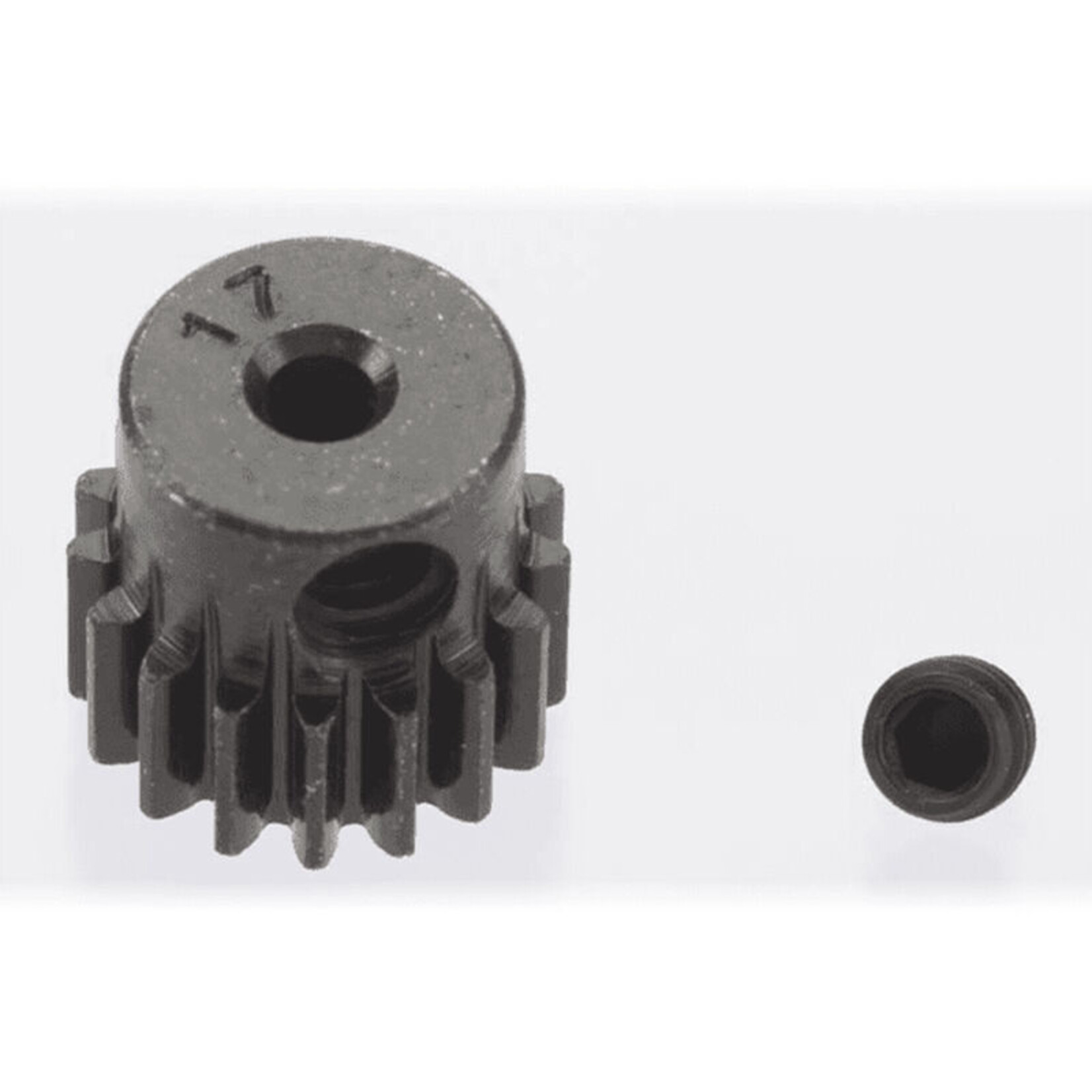 Robinson Racing Products (RRP) 0.5 Module Hard Blackened Steel Mini Pinion 2mm, 17T
