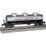 Bachmann HO 40' Three Dome Tank Car, Ambrose Wine Co. #7501