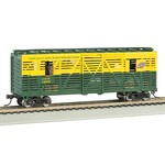 Bachmann HO 40' Animated Stock Car C&NW Horses