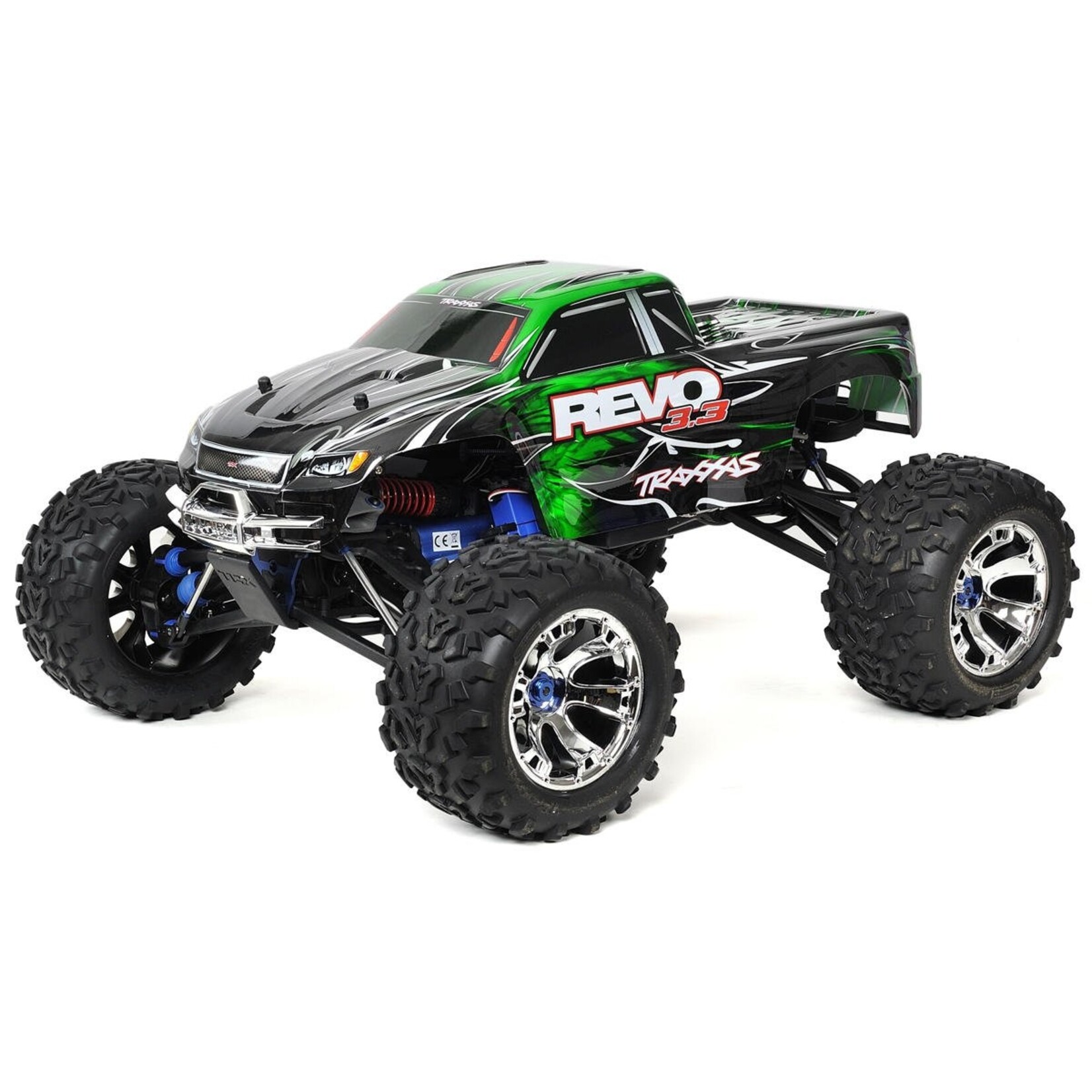 Traxxas Revo ® 3.3: 1/10 Scale 4WD Nitro-Powered Monster Truck - Green