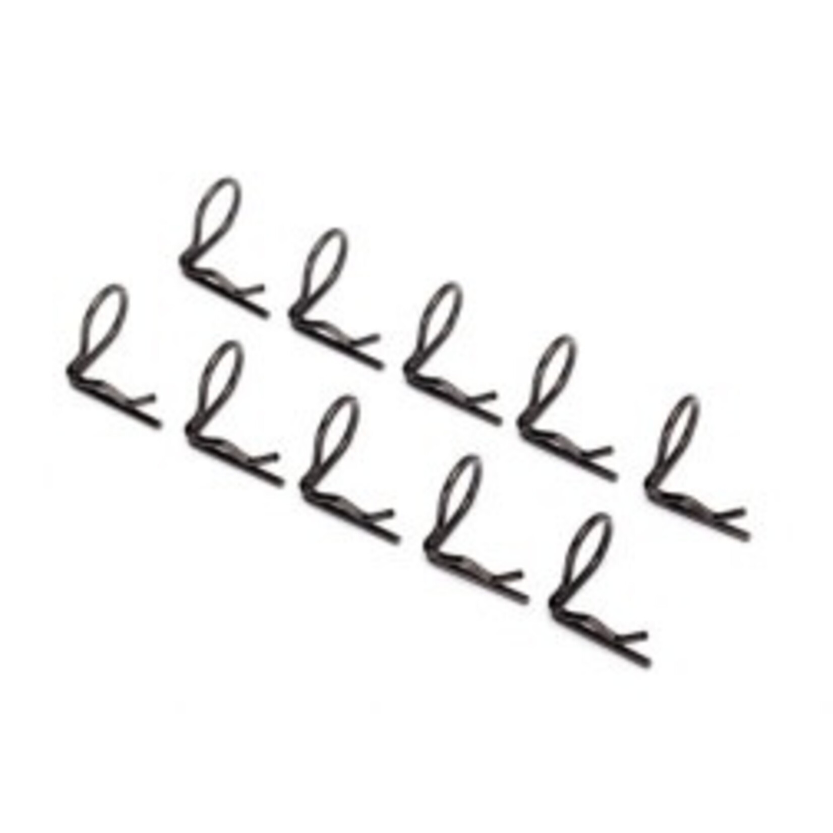 Traxxas Body clip (mounting clip), angled, 90-degrees (black) (10)